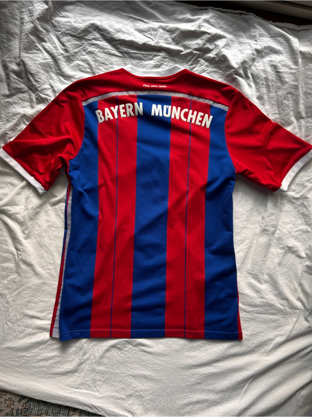 adidas Bayern Munich Red and Blue Home Jersey - Picture 2 of 3